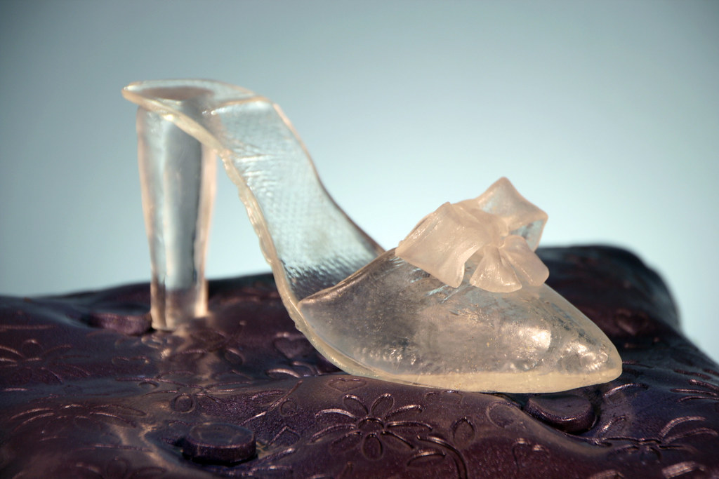 Cinderella's Glass Slipper on Pillow detail Cinderella B… Flickr