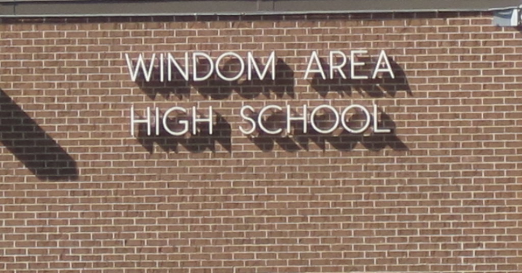 Windom High School building Bonnie Frederickson Flickr