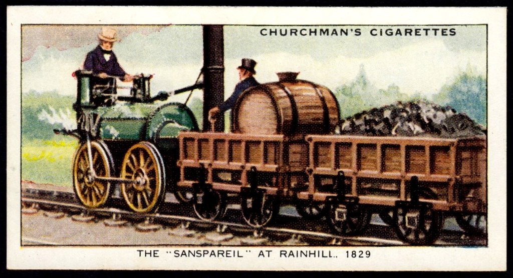 Cigarette Card Rainhill Trials, the "Sanspareil" Flickr