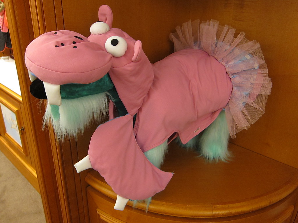 Stuffed dog wearing a hippo costume Justin Scott Flickr
