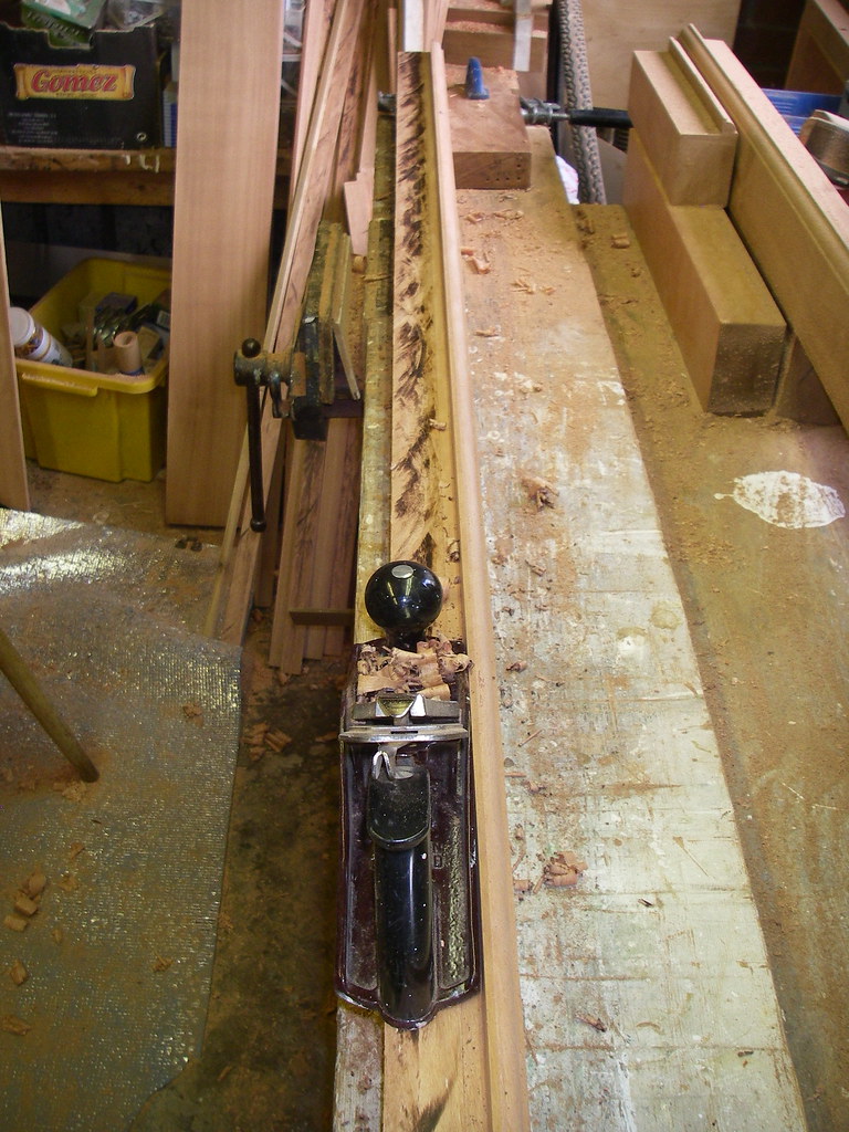 Plaining Removing the table saw marks down to the scribed … Flickr