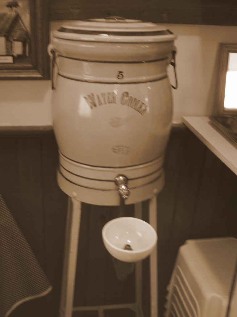 Original Brickyard School Water Cooler In Sepia, Mark Flickr