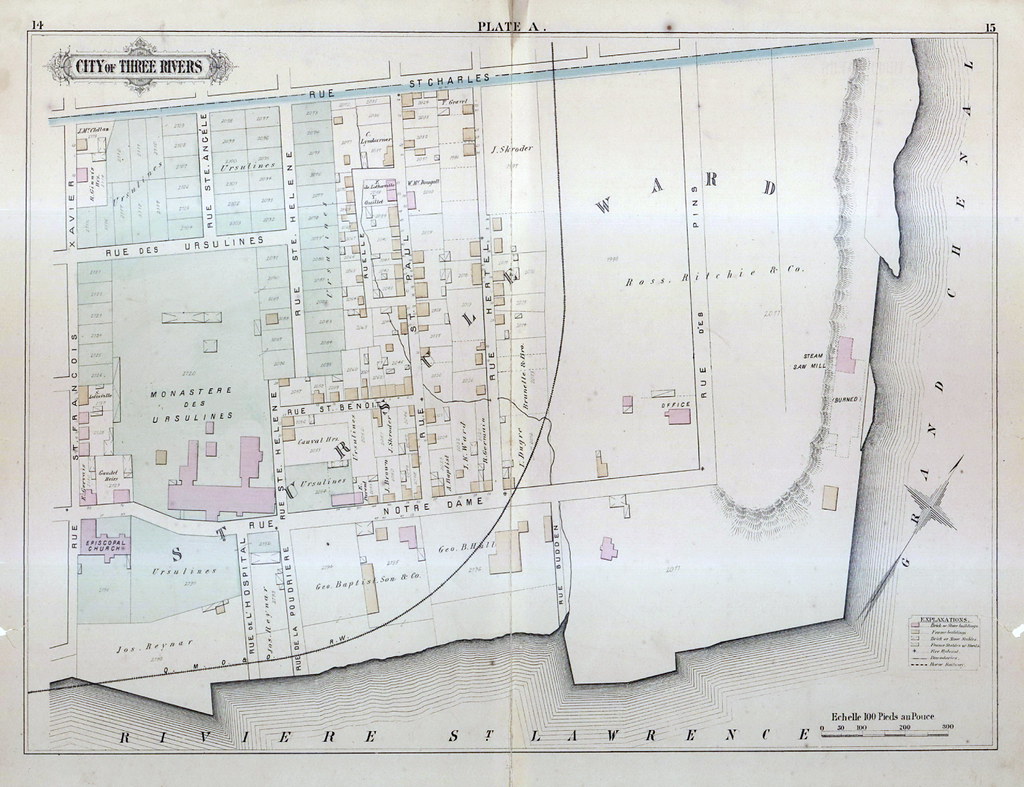 TroisRivières 1879 Planche A Carte montrant le secteur de… Flickr