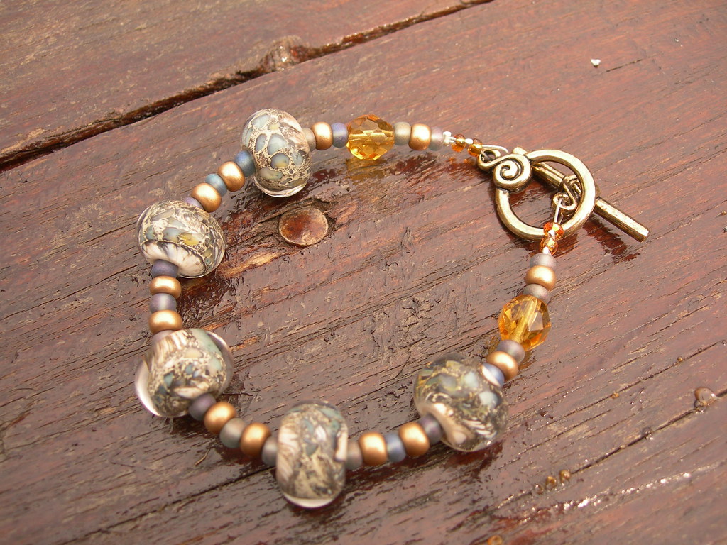snake bead bracelet created using lovely handmade beads fr… Flickr