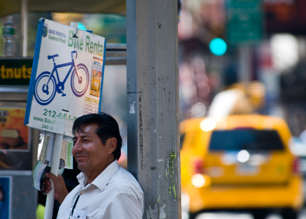 Rent a Bike or Take a Cab? Manhattan, NYC. I like the cont… Flickr