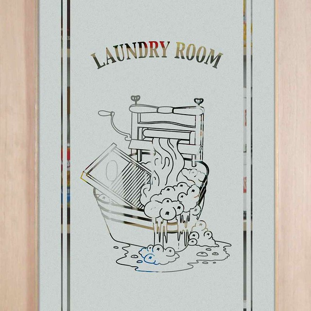 Flickriver Photoset 'Laundry Room Etched Glass Door' by Sans Soucie