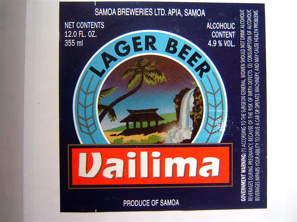 Vailima Lager Beer This label is from a bottle of Vailima … Flickr