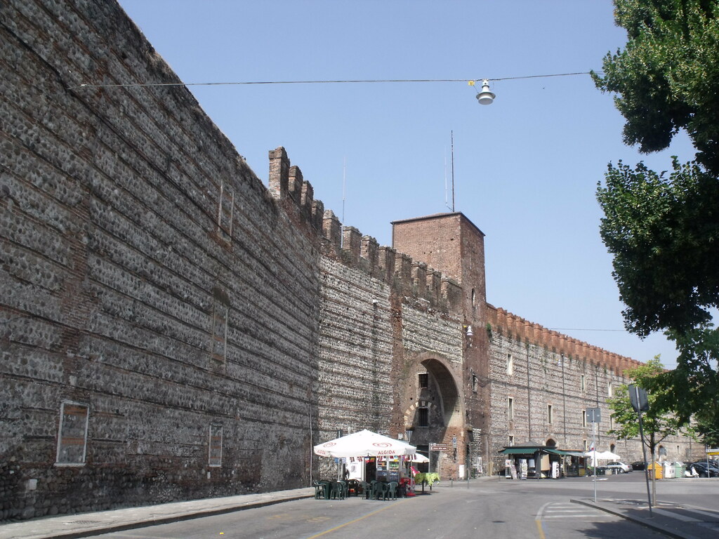 Old city wall in Verona Our coach parked in the coach park… Flickr