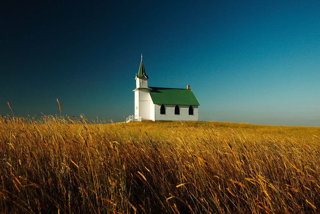 Prairie Church A rural church sits all alone by itself on … Flickr