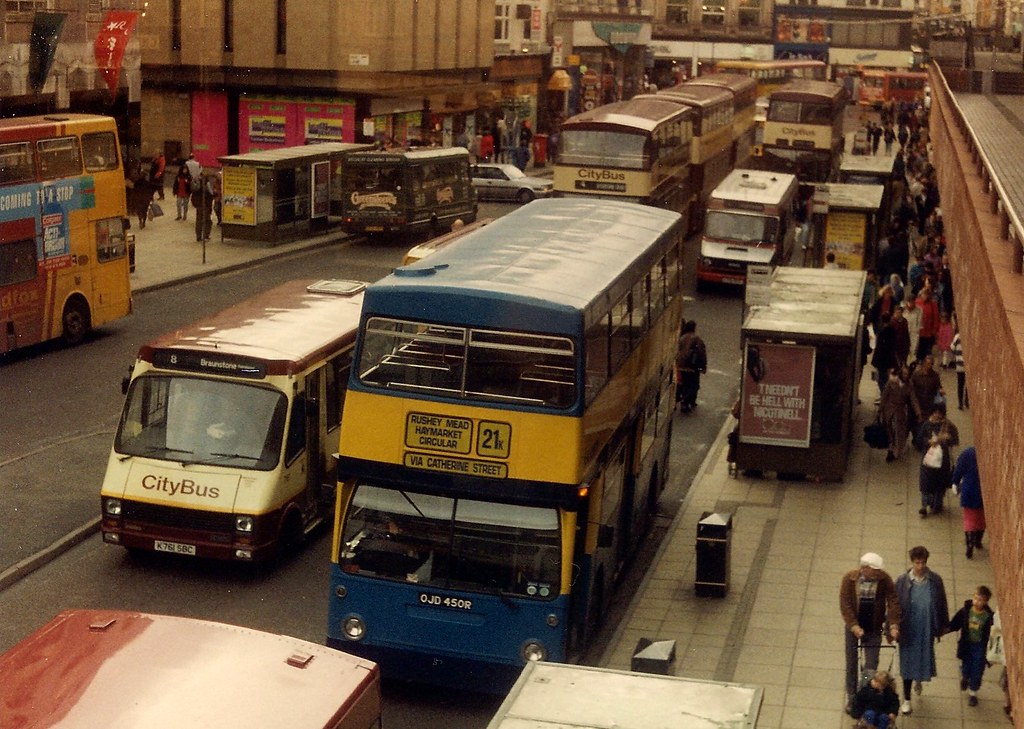 Buses in Leicester, 1992 a photo on Flickriver