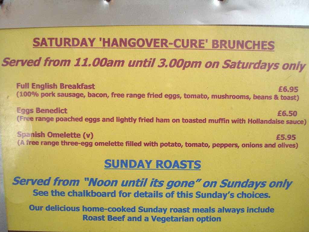 Brunch and Sunday roast menu at the Three Compasses, Horns… Flickr