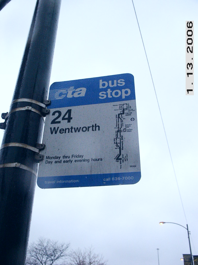 24 Wentworth 46th Street S.B. Bus Stop This route lost ni… Flickr