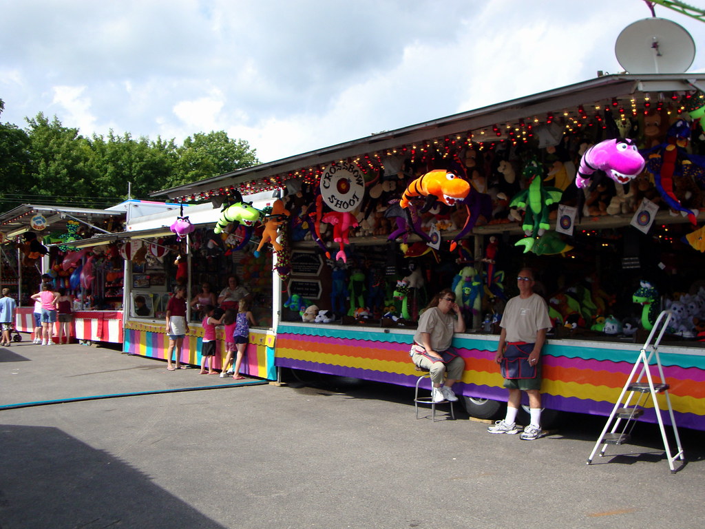 Row Of Carnival Games At The Fireman's Celebrat… Flickr