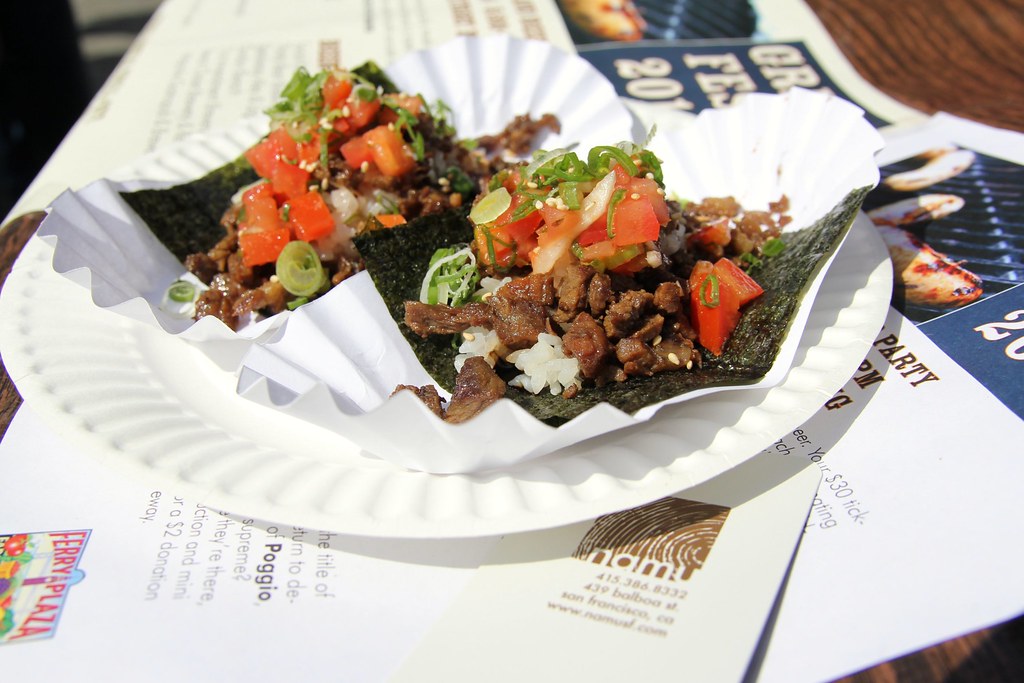 The Real Korean "Tacos" ssam style "taco," seasoned rice, … Flickr