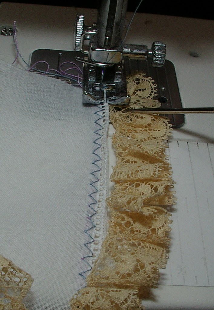 gathered lace to entredeux to fabric 3 to 1 blogged sunshi… Flickr