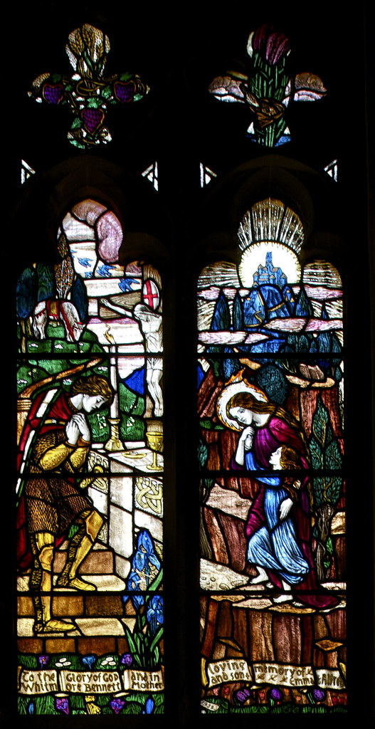 Galahad, mother & child ascending to Heavenly City Flickr