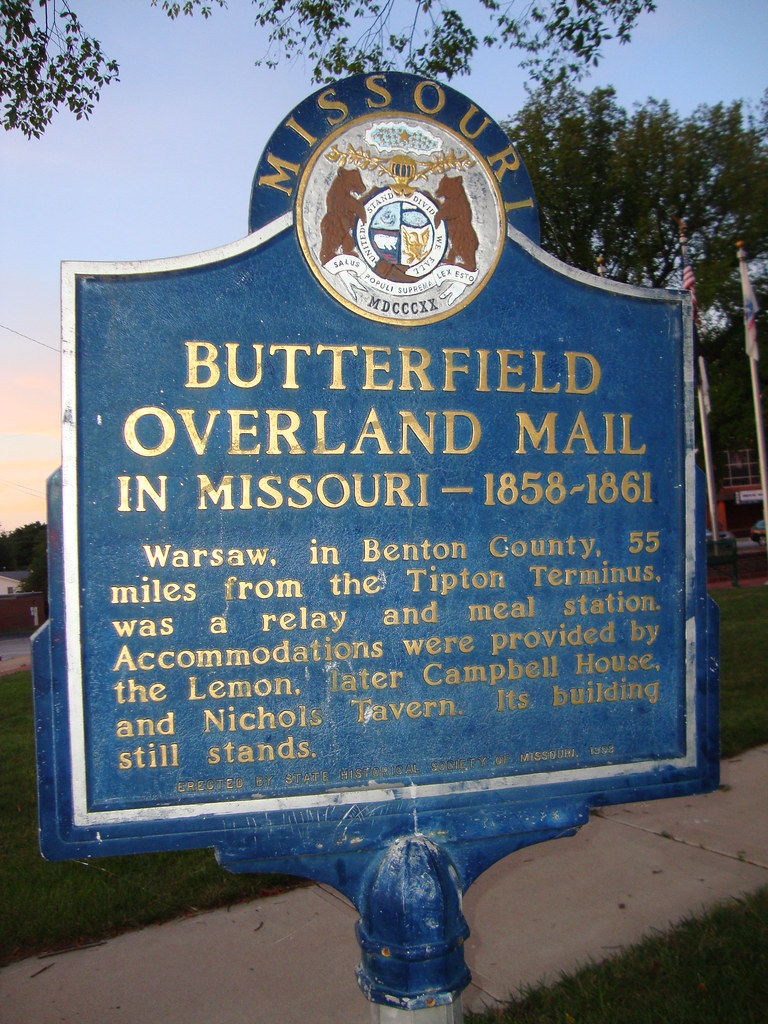 Butterfield Overland Mail Marker (Warsaw, Missouri) Flickr