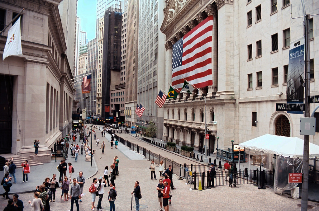 Wall St Tourists outnumber traders. Blaine O'Neill Flickr