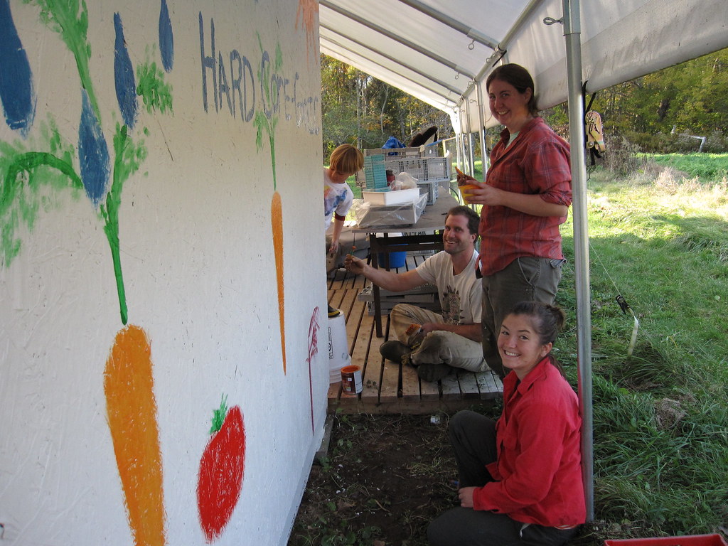 Painting the walkin cooler hatchet cove farm Flickr
