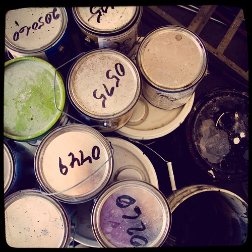 Old Painty Can Ned Stacks of paint cans in the back wareho… Flickr