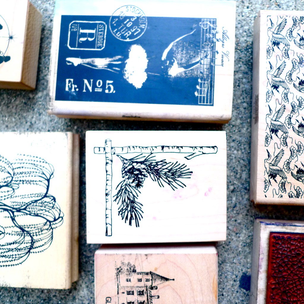 rubber stamps for sale, a random collection of 9 different… Flickr