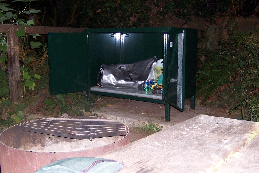 Bear box A bear box at our camp site in the Del Norte Coas… Flickr