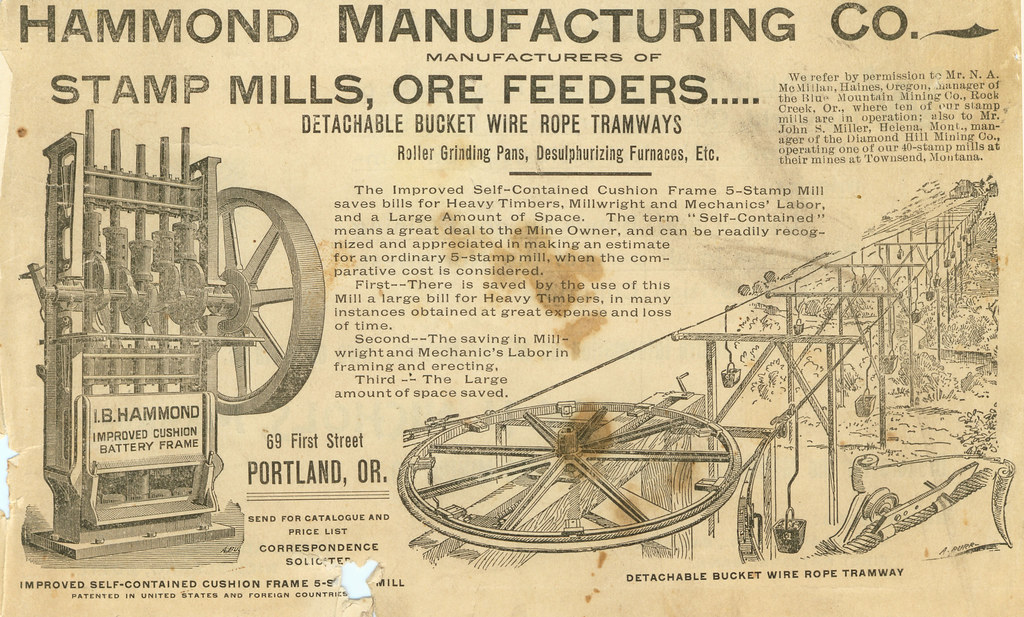 Hammond Manufacturing Co., Portland, Oregon (1896) Flickr