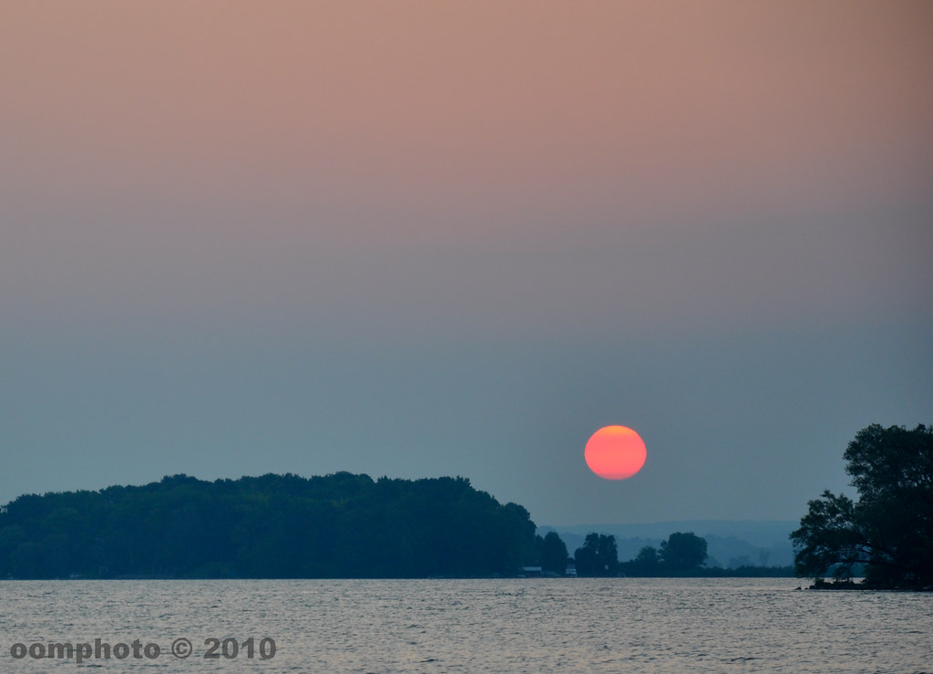 Rice Lake Sunrise at Gore's Landing Dock 547 AM Taken 54