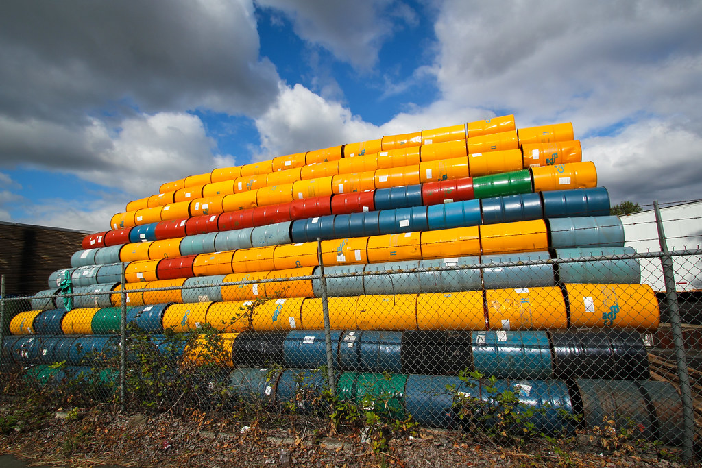 West Marginal Way barrels mfeingol Flickr