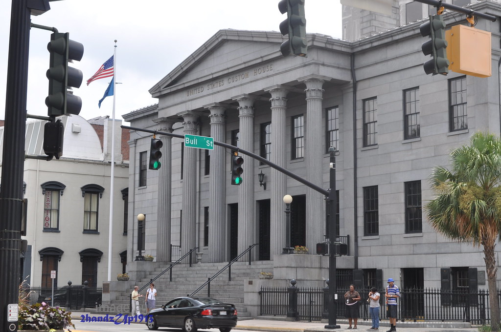 US Customs House At the end of Bull Street in Savannah, Ge… Flickr