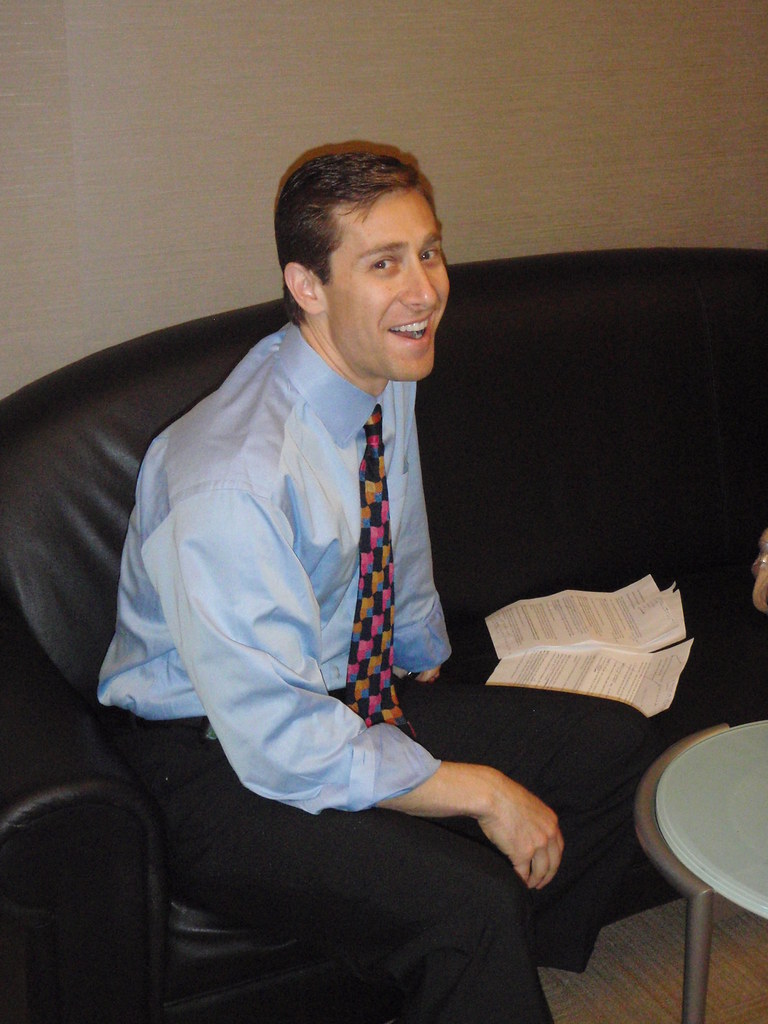 Dr. Adam Sobel waiting in the CBS "green" room For more in… Flickr
