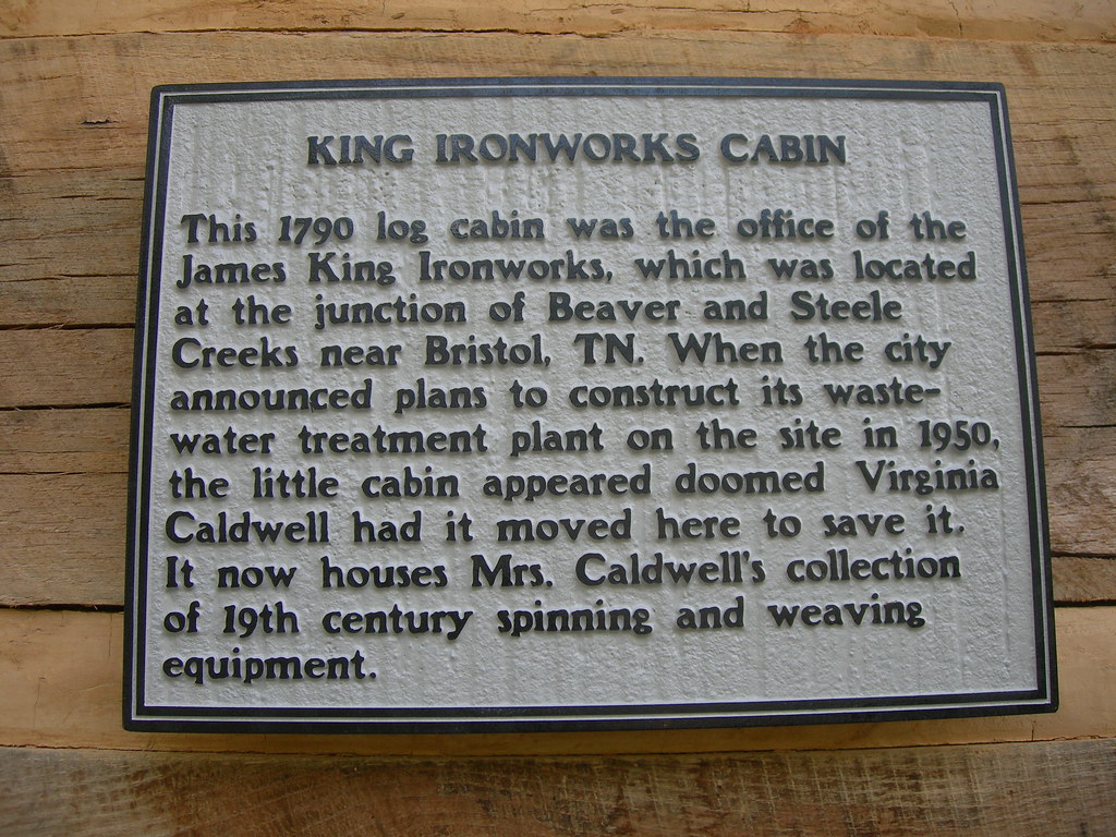 King Ironworks Cabin Historic Marker Located behind the De… Flickr