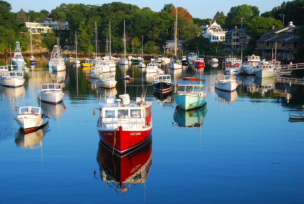 Perkins Cove Harbor Ogunquit, Maine This is a classic sh… Flickr