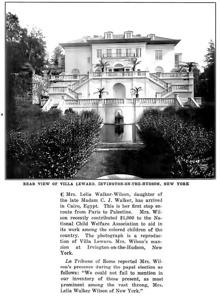 Rear View of Villa Lewaro, Irvington on the Hudson, New York Crisis