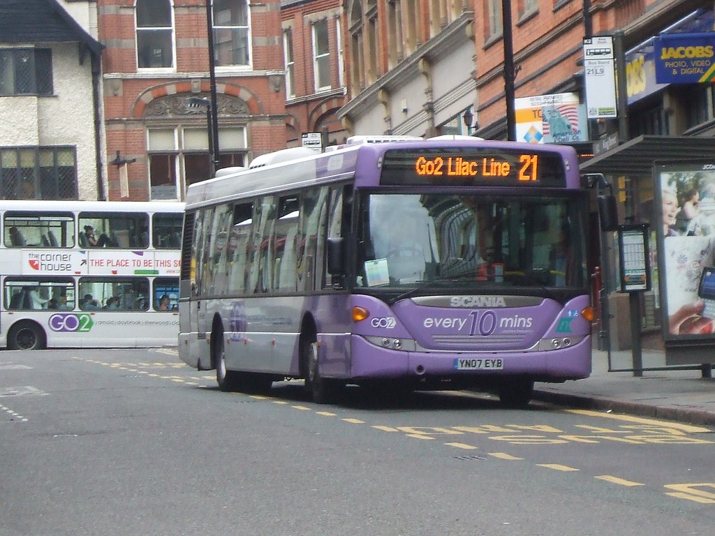 Nottingham's Buses of many colours Richard Goddard Flickr