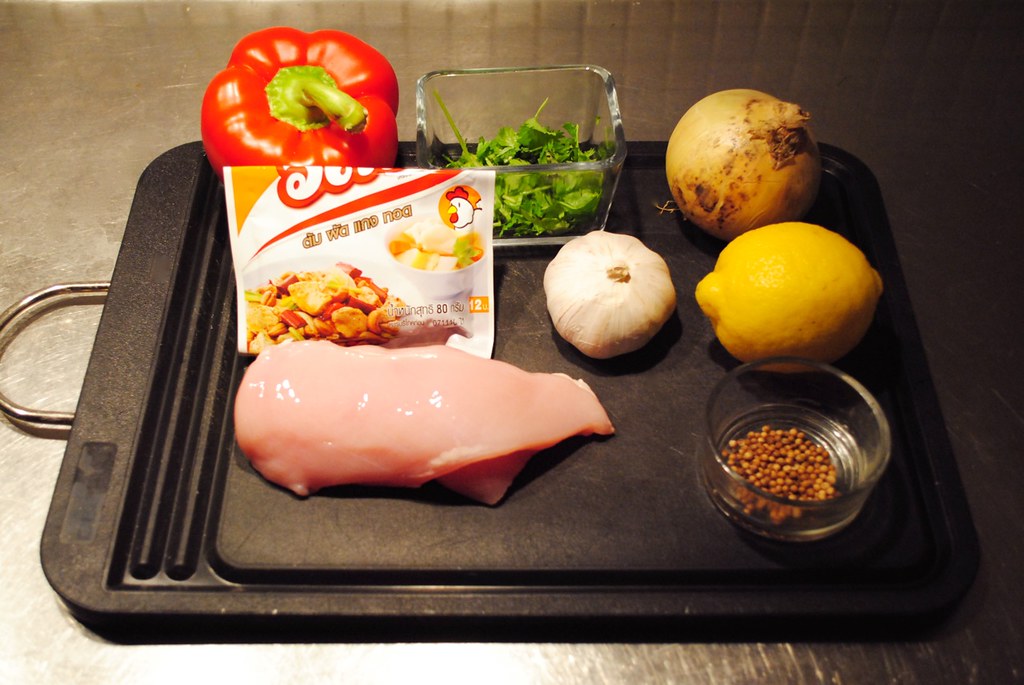 Ett av mina bidrag till GImetoden Kyckling Vitlök Chili Koriander