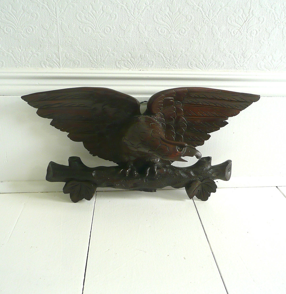 Antique Wooden Eagle Wall Hanging Vintage Cabin Flickr