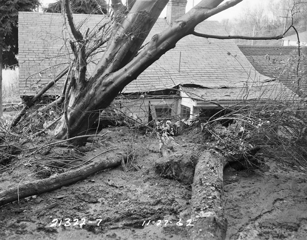 House damaged by landslide, 1962 House was at 10422 47th A… Flickr