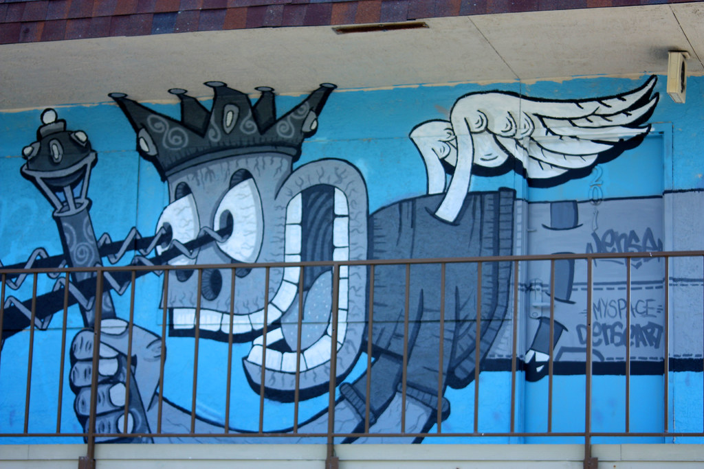 King Graffiti Graffiti Artists Makeover Vacant Motel From … Flickr