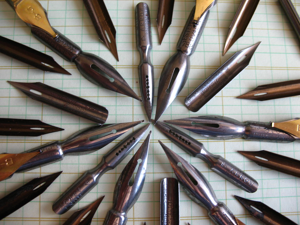 Nib Mandala Part of a collection of dip pen nibs. clickthi… Flickr