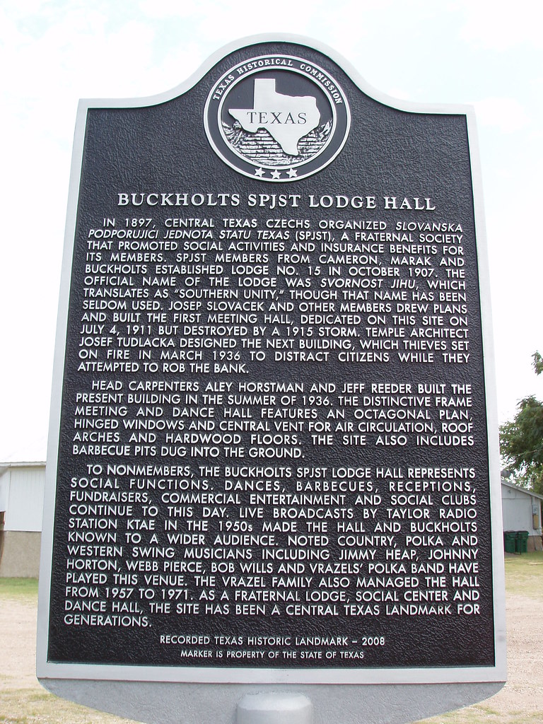 Buckholts SPJST Lodge Hall In 1879, Central Texas Czechs o… Flickr