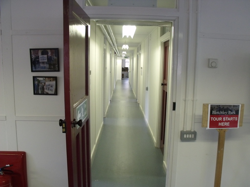 Bletchley Park Hut 8 corridor Bletchley Park Tour Starts Here a
