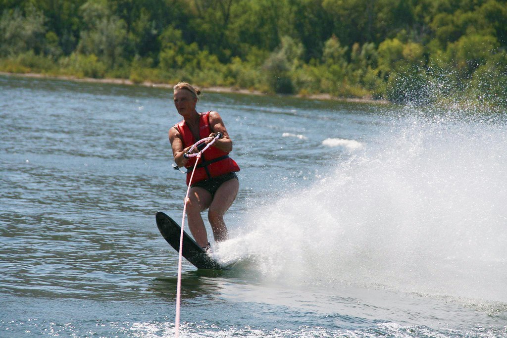 Lake Osoyoos Not easy to shoot a water skier in the boat)â€¦ Heather