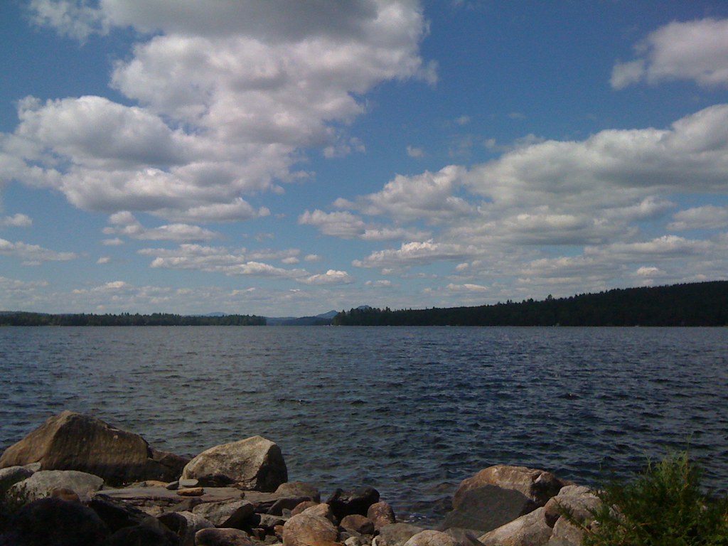 Sebec Lake Lovely Borestone Mountain in the distance. Julie