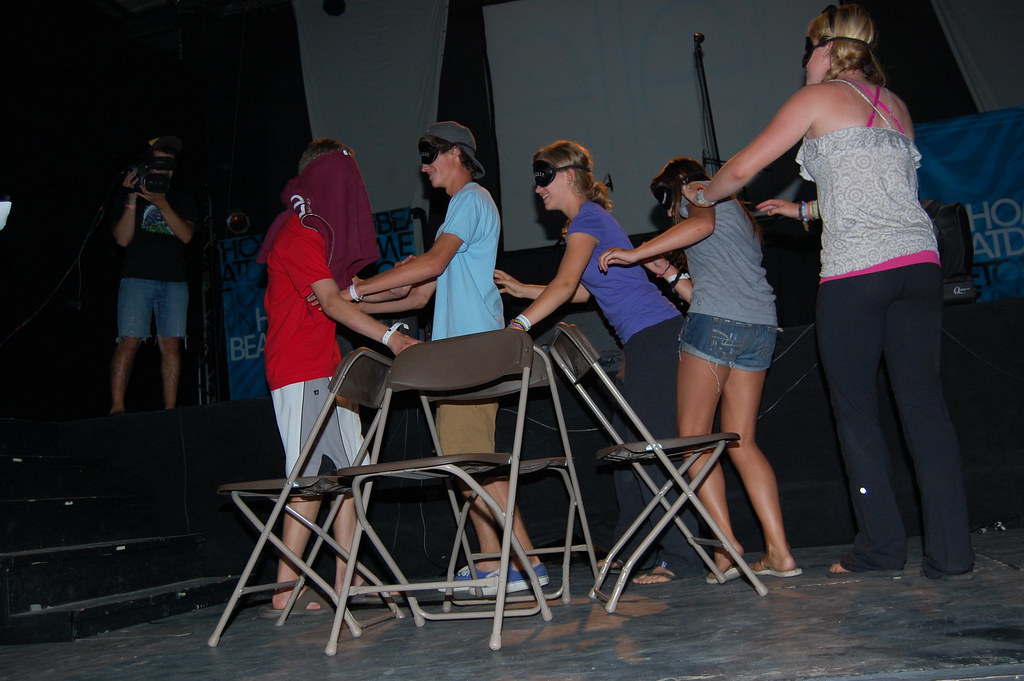 Blindfolded Musical Chairs! Muskoka Woods Flickr