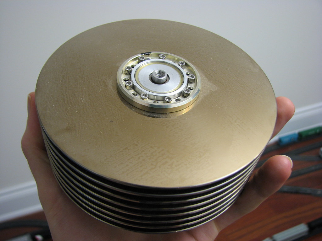 Ye Olde Hard Drive Platters The CDsized platters out of a… Flickr