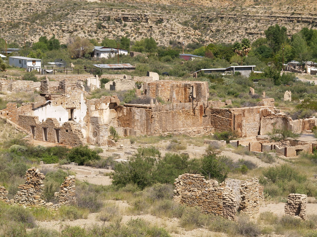 Shafter Texas Ghost Town small old mining town in the Chih… Flickr