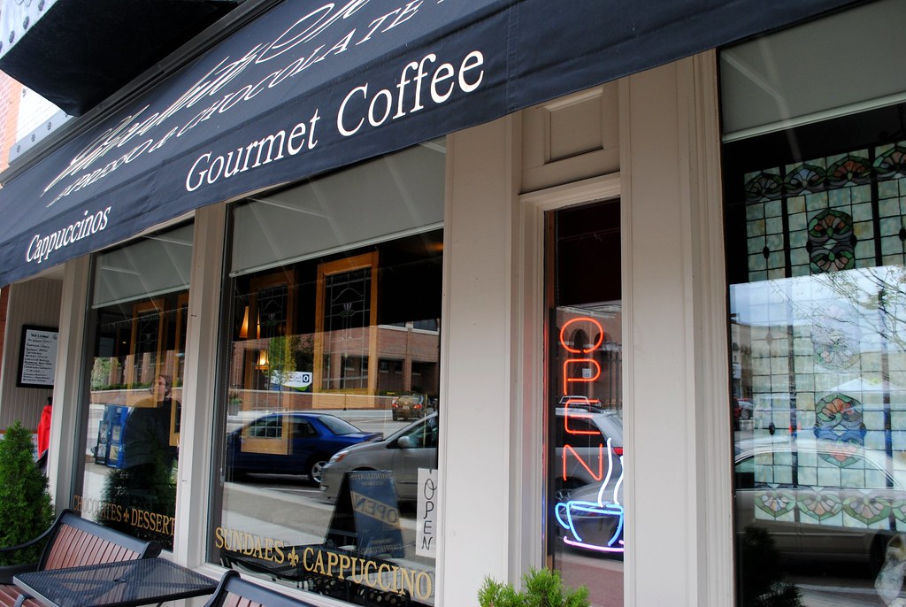 Coffee shop, Monroe Wisconsin. On town square. Cragin Spring Flickr
