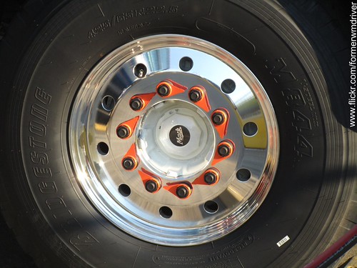 Polished wheel with lug nug movement indicators. Owned by… Flickr