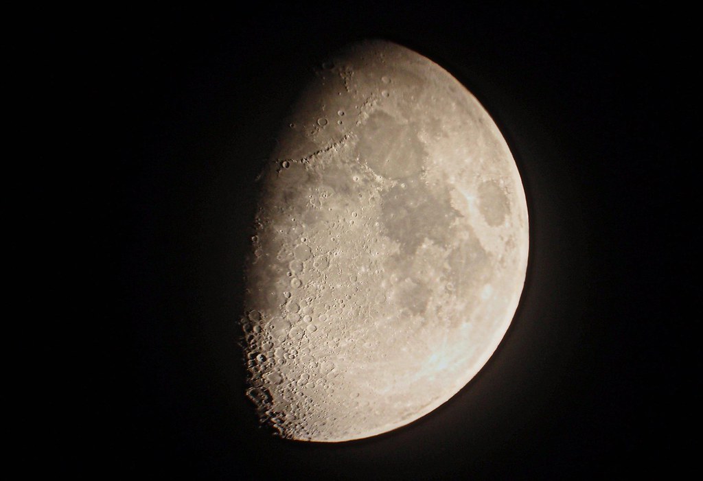 Luna Cuarto Creciente Astrofotograncanaria Blogspot Com W